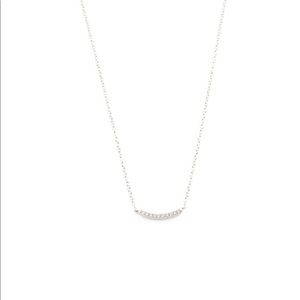 NWT Gorjana silver cz shimmer necklace